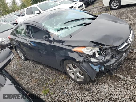 ✅ 2013 Hyundai Elantra GLS • VIN: 5NPDH4AE9DH343605 • Lot: 84947045. Listed on Copart with 160,200 mi. Free auction sales archive from the USA and detailed vehicle history report at DreamBid. Image 4.