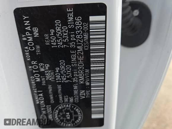 ✅ 2021 Hyundai Palisade SEL • VIN: KM8R3DHE2MU283386 • Lot: 84896555. Listed on Copart with 104,222 mi. Free auction sales archive from the USA and detailed vehicle history report at DreamBid. Image 13.