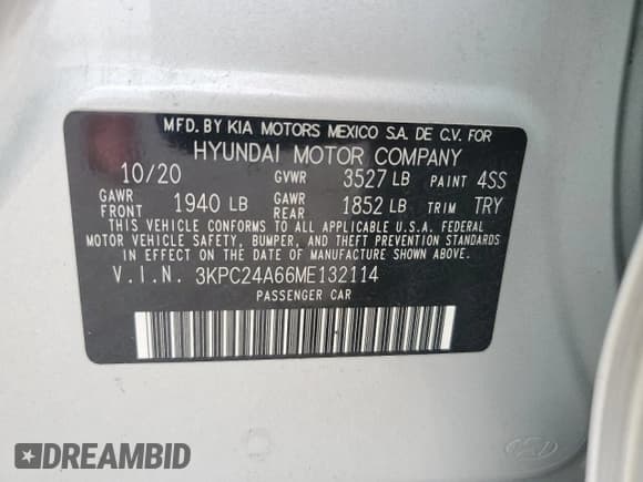 ✅ 2021 Hyundai Accent SE • VIN: 3KPC24A66ME132114 • Лот: 83557834. Опубликован ранее на Copart с пробегом 67 144 миль. Бесплатный доступ к архиву аукционных продаж из США и подробный отчёт об истории автомобиля на DreamBid. Изображение 14.