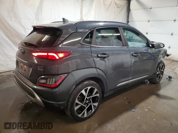 ✅ 2023 Hyundai Kona Limited • VIN: KM8K5CA30PU037777 • Lot: 93395585. Wystawiony na Copart z przebiegiem 37 277 mil. Bezpłatny archiwum sprzedaży aukcyjnych z USA i szczegółowy raport historii pojazdu na DreamBid. Zdjęcie 3.
