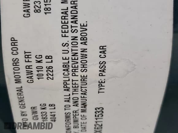 ✅ 1999 Chevrolet Malibu LS • VIN: 1G1NE52M8X6211533 • Lot: 91984505. Listed on Copart with Not provided. Free auction sales archive from the USA and detailed vehicle history report at DreamBid. Image 12.