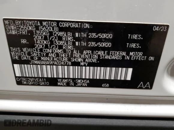 ✅ 2023 Subaru Solterra Premium • VIN: JTMABABA9PA024778 • Лот: 72051413. Опубликован ранее на Copart с пробегом Не указан. Бесплатный доступ к архиву аукционных продаж из США и подробный отчёт об истории автомобиля на DreamBid. Изображение 12.