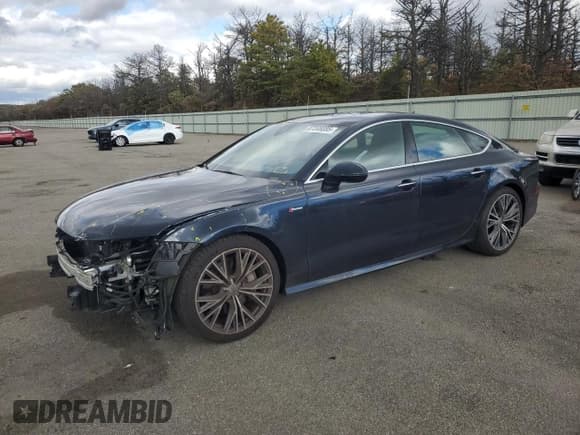 ✅ 2018 Audi A7 Premium Plus • VIN: WAUW3AFC7JN082173 • Лот: 87208085. Опубликован ранее на Copart с пробегом 56 201 миль. Бесплатный доступ к архиву аукционных продаж из США и подробный отчёт об истории автомобиля на DreamBid. Изображение 1.