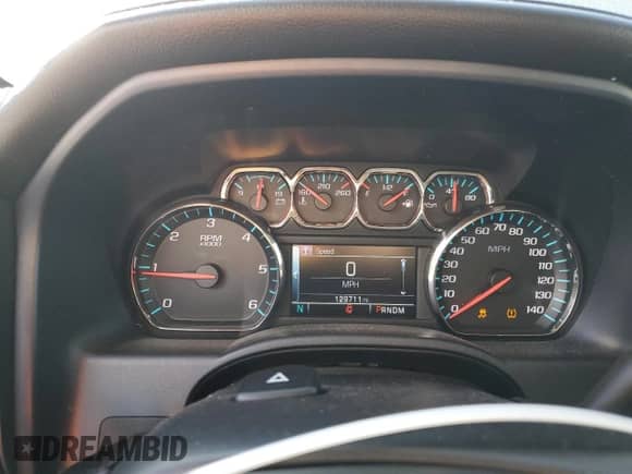 2015 Chevrolet Silverado 1500 LTZ with VIN 3GCUKSEC9FG525833, listed as a Copart auction lot 87082825 with 129,711 mi miles and Salvage title. Bid and sale history available at DreamBid. Image 9.