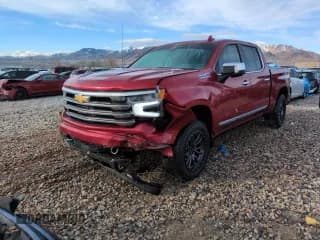 ✅ 2024 Chevrolet Silverado 1500 High Country • VIN: 1GCUDJE80RZ187596 • Lot: 44253095. Listed on Copart with 21,139 mi. Free auction sales archive from the USA and detailed vehicle history report at DreamBid. Image 1.
