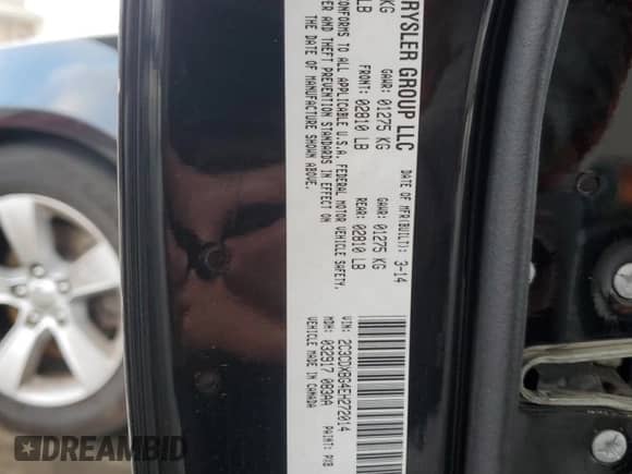 2014 Dodge Charger SE z VIN 2C3CDXBG4EH272014, wystawiony jako Copart lot #85945115 z przebiegiem 130 951 mil mil oraz Szkoda całkowita • Salvage title. Historia ofert i sprzedaży dostępna na DreamBid. Obrazek 12.