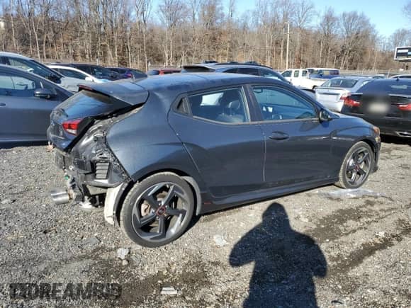 2019 Hyundai Veloster Turbo R-Spec z VIN KMHTH6AB1KU005997, wystawiony jako Copart lot #82587494 z przebiegiem 59 568 mil mil oraz Szkoda całkowita • Salvage title. Historia ofert i sprzedaży dostępna na DreamBid. Obrazek 3.