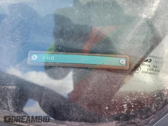 ✅ 1991 Honda Accord • VIN: 1HGCB7660MA160893 • Lot: 76260314. Wystawiony na Copart z przebiegiem 198 809 mil. Bezpłatny archiwum sprzedaży aukcyjnych z USA i szczegółowy raport historii pojazdu na DreamBid. Zdjęcie 12.