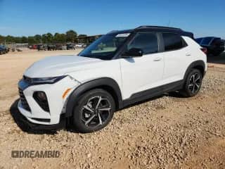 2022 Chevrolet TrailBlazer RS with VIN KL79MTSL7NB144285, listed as a Copart auction lot 70621375 with 55,980 mi miles and Salvage title. Bid and sale history available at DreamBid. Image 1.