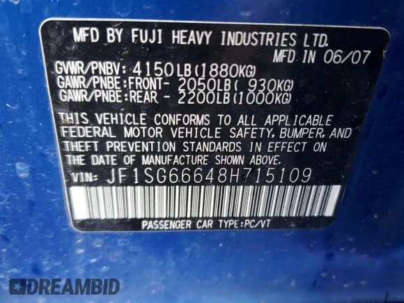 ✅ 2008 Subaru Forester Special Sports X • VIN: JF1SG66648H715109 • Lot: 90356565. Listed on Copart with 160,365 mi. Free auction sales archive from the USA and detailed vehicle history report at DreamBid. Image 13.