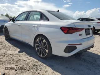 ✅ 2023 Audi S3 Premium Plus • VIN: WAUH3DGY2PA048968 • Lot: 58960584. Listed on Copart with 9,861 mi. Free auction sales archive from the USA and detailed vehicle history report at DreamBid. Image 2.