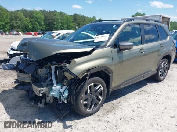 ✅ 2025 Subaru Forester Limited • VIN: JF2SLDRC6SH445868 • Lot: 42186891. Listed on IAAI with 6,488 mi. Free auction sales archive from the USA and detailed vehicle history report at DreamBid. Image 2.