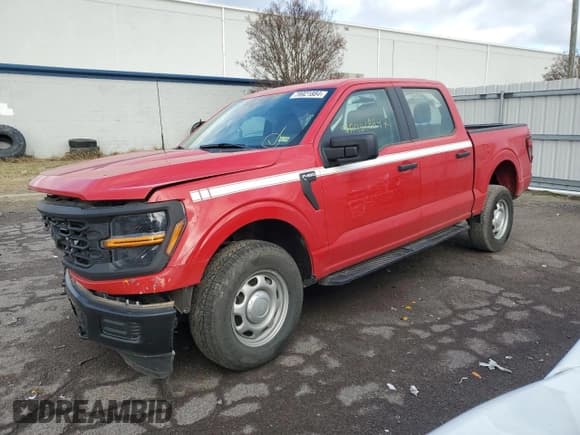 ✅ 2024 Ford F-150 XL • VIN: 1FTEW1LP1RKD69034 • Lot: 78921884. Listed on Copart with 14,576 mi. Free auction sales archive from the USA and detailed vehicle history report at DreamBid. Image 1.