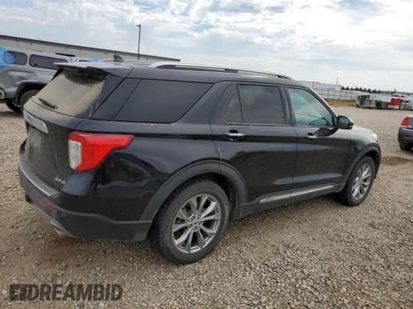 2021 Ford Explorer Limited with VIN 1FMSK8FH6MGA24231, listed as a Copart auction lot 80537455 with 102,996 mi miles and Salvage title. Bid and sale history available at DreamBid. Image 3.