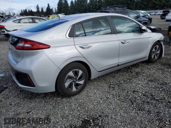 2017 Hyundai Ioniq SEL with VIN KMHC75LC4HU020635, listed as a Copart auction lot 85342225 with 85,818 mi miles and Salvage title. Bid and sale history available at DreamBid. Image 3.