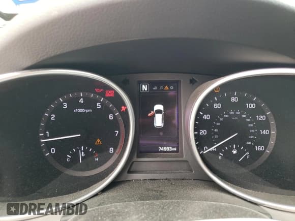 ✅ 2018 Hyundai Santa Fe 2.0T • VIN: 5XYZU4LA4JG536212 • Лот: 39029963. Опубликован ранее на Copart с пробегом 74 993 миль. Бесплатный доступ к архиву аукционных продаж из США и подробный отчёт об истории автомобиля на DreamBid. Изображение 9.