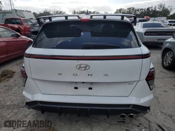 2024 Hyundai Kona N Line with VIN KM8HA3A34RU031683, listed as a Copart auction lot 80320044 with 11,821 mi miles and Non repairable. Bid and sale history available at DreamBid. Image 6.