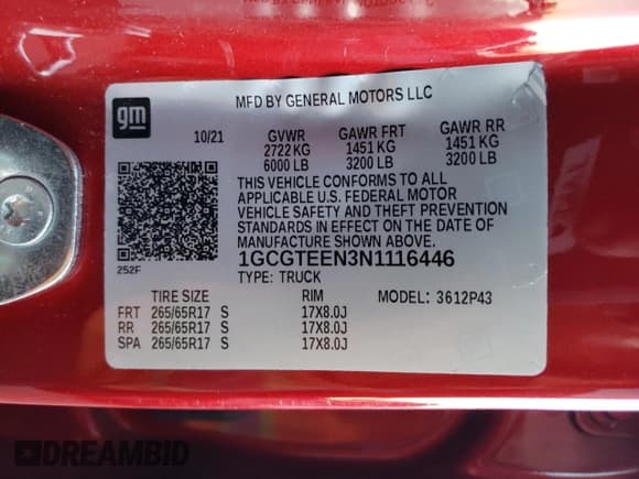 ✅ 2022 Chevrolet Colorado 4WD ZR2 • VIN: 1GCGTEEN3N1116446 • Лот: 81610903. Опубликован ранее на Copart с пробегом 12 692 миль. Бесплатный доступ к архиву аукционных продаж из США и подробный отчёт об истории автомобиля на DreamBid. Изображение 12.