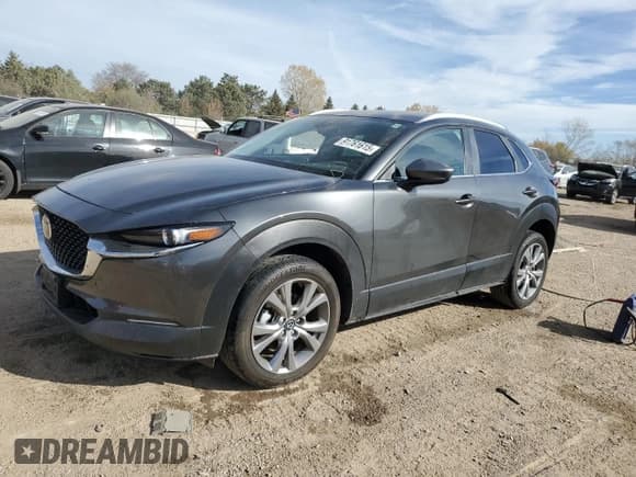 ✅ 2023 Mazda CX-30 S Preferred • VIN: 3MVDMBCM0PM511889 • Lot: 91761615. Listed on Copart with 13,361 mi. Free auction sales archive from the USA and detailed vehicle history report at DreamBid. Image 1.