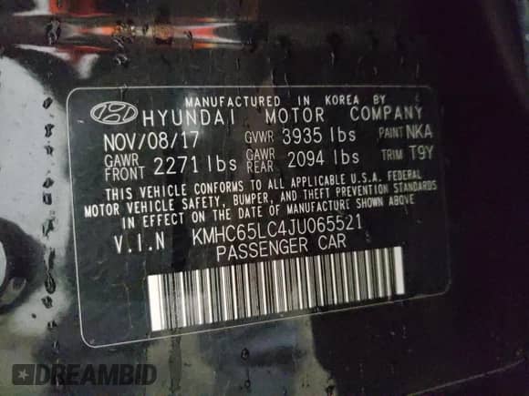 2018 Hyundai Ioniq Blue с VIN KMHC65LC4JU065521, выставлен на аукционе Copart как лот 64228954 с пробегом 85 919 миль миль и Списание • Salvage title. История ставок и продаж доступна на DreamBid. Изображение 12.