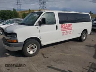 ✅ 2013 Chevrolet Express Passenger LT • VIN: 1GAZG1FG7D1121873 • Lot: 64763815. Listed on Copart with Not provided. Free auction sales archive from the USA and detailed vehicle history report at DreamBid. Image 1.