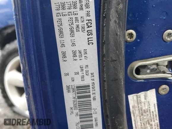 ✅ 2015 Ram 1500 SLT • VIN: 1C6RR7TTXFS636893 • Lot: 46882595. Listed on Copart with Not provided. Free auction sales archive from the USA and detailed vehicle history report at DreamBid. Image 14.