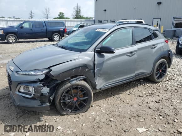 ✅ 2021 Hyundai Kona Night Edition • VIN: KM8K6CA57MU721722 • Лот: 57277694. Опубликован ранее на Copart с пробегом 27 790 миль. Бесплатный доступ к архиву аукционных продаж из США и подробный отчёт об истории автомобиля на DreamBid. Изображение 1.