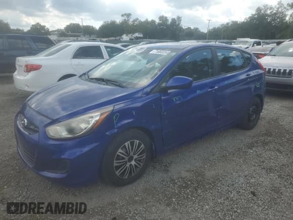 ✅ 2014 Hyundai Accent GS • VIN: KMHCT5AE9EU165035 • Лот: 71683354. Опубликован ранее на Copart с пробегом 95 344 миль. Бесплатный доступ к архиву аукционных продаж из США и подробный отчёт об истории автомобиля на DreamBid. Изображение 1.