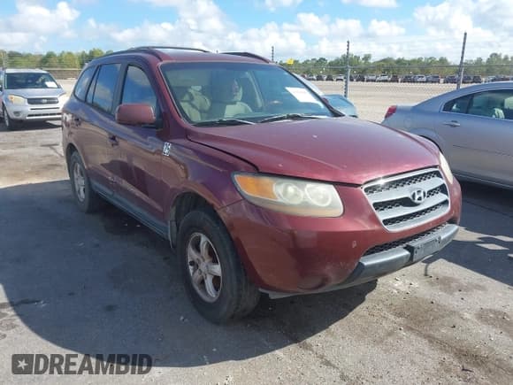 ✅ 2007 Hyundai Santa Fe GLS • VIN: 5NMSG13DX7H124022 • Lot: 43661840. Listed on IAAI with 218,044 mi. Free auction sales archive from the USA and detailed vehicle history report at DreamBid. Image 1.