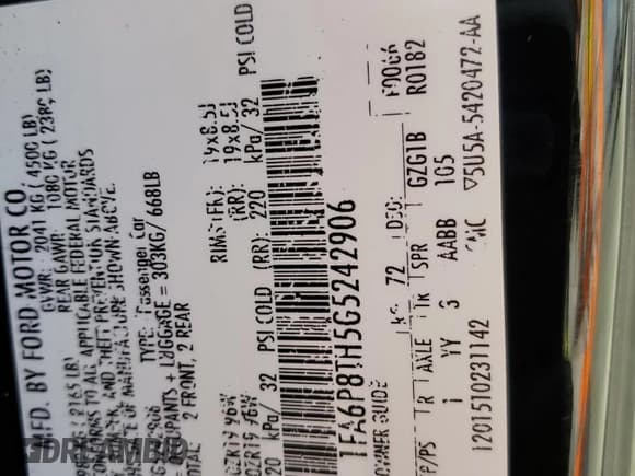 ✅ 2016 Ford Mustang EcoBoost • VIN: 1FA6P8TH5G5242906 • Лот: 80364785. Опубликован ранее на Copart с пробегом 79 199 миль. Бесплатный доступ к архиву аукционных продаж из США и подробный отчёт об истории автомобиля на DreamBid. Изображение 12.