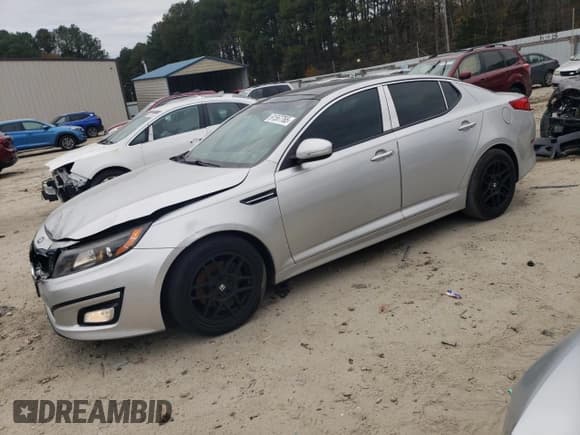 ✅ 2014 Kia Optima EX • VIN: 5XXGN4A79EG307255 • Lot: 91567765. Listed on Copart with 150,488 mi. Free auction sales archive from the USA and detailed vehicle history report at DreamBid. Image 1.