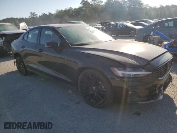 ✅ 2024 Volvo S60 Plus Black Edition • VIN: 7JRL12FH3RG319885 • Lot: 52808015. Listed on Copart with 12,668 mi. Free auction sales archive from the USA and detailed vehicle history report at DreamBid. Image 4.