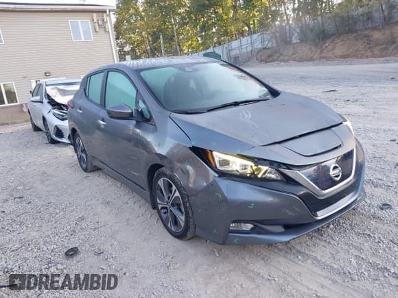 ✅ 2019 Nissan LEAF SV • VIN: 1N4AZ1CP7KC300151 • Lot: 43206198. Listed on IAAI with 88,675 mi. Free auction sales archive from the USA and detailed vehicle history report at DreamBid. Image 1.