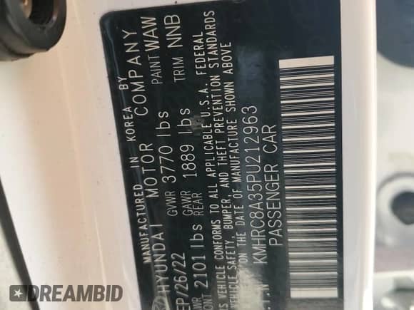 2023 Hyundai Venue SEL z VIN KMHRC8A35PU212963, wystawiony jako Copart lot #71671914 z przebiegiem 34 879 mil mil oraz Szkoda całkowita • Salvage title. Historia ofert i sprzedaży dostępna na DreamBid. Obrazek 15.