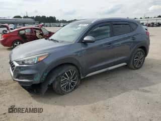 2019 Hyundai Tucson SEL z VIN KM8J33AL7KU956220, wystawiony jako Copart lot #70265675 z przebiegiem 168 653 mil mil oraz Szkoda całkowita • Salvage title. Historia ofert i sprzedaży dostępna na DreamBid. Obrazek 1.