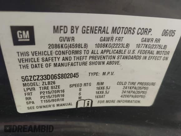 ✅ 2006 Saturn VUE • VIN: 5GZCZ33D06S802045 • Lot: 42471949. Wystawiony na IAAI z przebiegiem Nie podano. Bezpłatny archiwum sprzedaży aukcyjnych z USA i szczegółowy raport historii pojazdu na DreamBid. Zdjęcie 9.