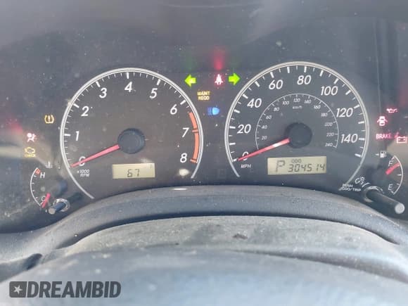 ✅ 2012 Toyota Corolla L • VIN: 2T1BU4EEXCC841617 • Lot: 43460047. Wystawiony na IAAI z przebiegiem 304 514 mil. Bezpłatny archiwum sprzedaży aukcyjnych z USA i szczegółowy raport historii pojazdu na DreamBid. Zdjęcie 7.