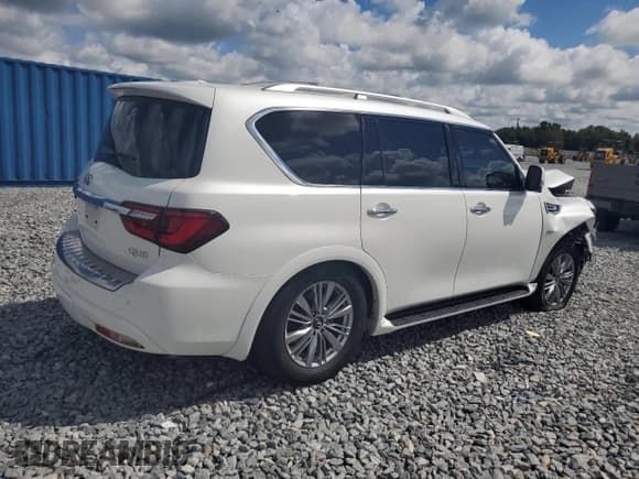 ✅ 2018 Infiniti QX80 • VIN: JN8AZ2NF7J9665241 • Lot: 80726385. Listed on Copart with 111,886 mi. Free auction sales archive from the USA and detailed vehicle history report at DreamBid. Image 3.