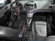 2012 Chevrolet Sonic LTZ with VIN 1G1JE5SH9C4143735, listed as a Copart auction lot 47083355 with 109,585 mi miles and Salvage title. Bid and sale history available at DreamBid. Image 8.