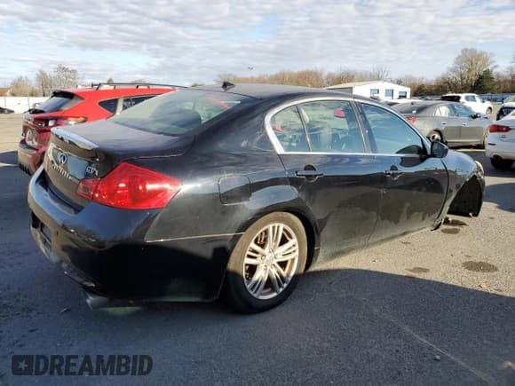 ✅ 2013 Infiniti G37 x • VIN: JN1CV6AR7DM756991 • Lot: 92684835. Listed on Copart with 130,572 mi. Free auction sales archive from the USA and detailed vehicle history report at DreamBid. Image 3.