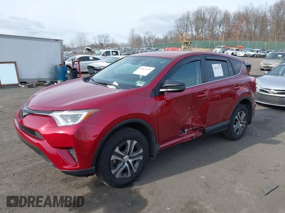 ✅ 2018 Toyota RAV4 LE • VIN: 2T3BFREV9JW857608 • Lot: 43823370. Listed on IAAI with 22,018 mi. Free auction sales archive from the USA and detailed vehicle history report at DreamBid. Image 2.