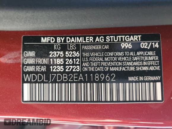 ✅ 2014 Mercedes-Benz CLS 550 • VIN: WDDLJ7DB2EA118962 • Lot: 84428025. Wystawiony na Copart z przebiegiem 58 682 mil. Bezpłatny archiwum sprzedaży aukcyjnych z USA i szczegółowy raport historii pojazdu na DreamBid. Zdjęcie 12.