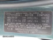 ✅ 2006 Hyundai Elantra GLS • VIN: KMHDN46D56U243773 • Lot: 42831957. Wystawiony na IAAI z przebiegiem 214 885 mil. Bezpłatny archiwum sprzedaży aukcyjnych z USA i szczegółowy raport historii pojazdu na DreamBid. Zdjęcie 9.