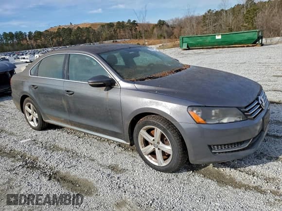 ✅ 2012 Volkswagen Passat SE • VIN: 1VWBH7A38CC071319 • Lot: 96251235. Listed on Copart with 234,819 mi. Free auction sales archive from the USA and detailed vehicle history report at DreamBid. Image 4.