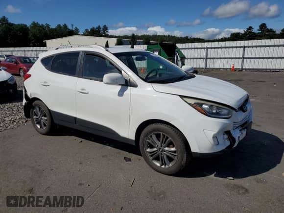 2014 Hyundai Tucson SE z VIN KM8JUCAG8EU847222, wystawiony jako Copart lot #67950664 z przebiegiem 146 275 mil mil oraz Szkoda całkowita • Salvage title. Historia ofert i sprzedaży dostępna na DreamBid. Obrazek 4.