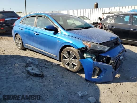 2017 Hyundai Ioniq Limited z VIN KMHC85LC8HU046393, wystawiony jako Copart lot #77096884 z przebiegiem 139 140 mil mil oraz Szkoda całkowita • Salvage title. Historia ofert i sprzedaży dostępna na DreamBid. Obrazek 4.