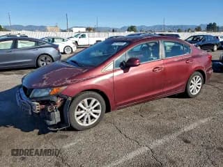 ✅ 2012 Honda Civic EX • VIN: 2HGFB2F86CH597797 • Lot: 92711855. Listed on Copart with 189,875 mi. Free auction sales archive from the USA and detailed vehicle history report at DreamBid. Image 1.