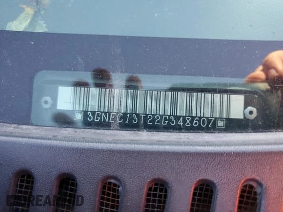 ✅ 2002 Chevrolet Avalanche • VIN: 3GNEC13T22G348607 • Lot: 92399055. Listed on Copart with 226,482 mi. Free auction sales archive from the USA and detailed vehicle history report at DreamBid. Image 12.