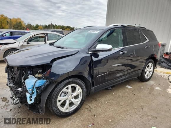 ✅ 2020 Chevrolet Equinox Premier • VIN: 2GNAXNEV8L6179022 • Lot: 91294675. Wystawiony na Copart z przebiegiem 149 086 mil. Bezpłatny archiwum sprzedaży aukcyjnych z USA i szczegółowy raport historii pojazdu na DreamBid. Zdjęcie 1.