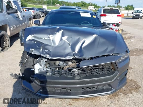 ✅ 2024 Ford Mustang EcoBoost • VIN: 1FA6P8TH2R5129871 • Lot: 42722564. Listed on IAAI with 5,157 mi. Free auction sales archive from the USA and detailed vehicle history report at DreamBid. Image 12.